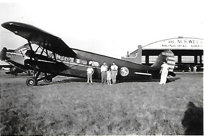 Stinson NC10810, Blackwell Field, Blackwell, OK (Ca 1935?) (Source: Site Visitor)