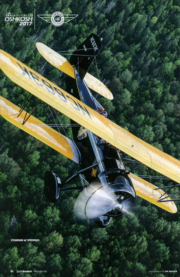 Stearman NC663K, 2017 (Source: EAA)