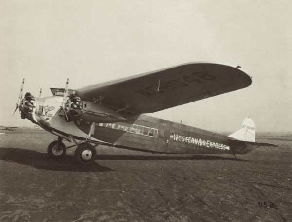 Fokker NC8048 in WAE Livery, Date & Location Unknown (Source: Link)
