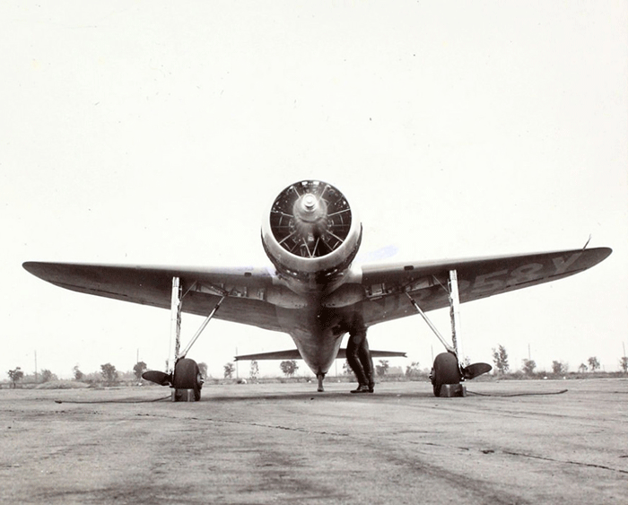 The Hughes H-1 Racer, NR258Y, Date & Location Unknown (Source: SDAM) 