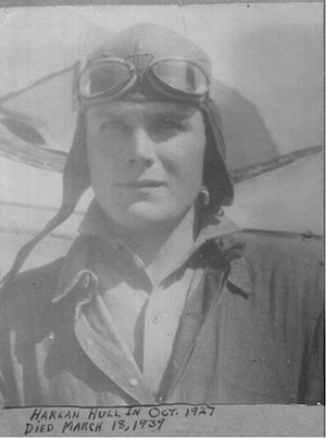 Harlan Hull, U.S. Navy Portrait, Pensacola, FL, October, 1927 (Source: Woodling) 