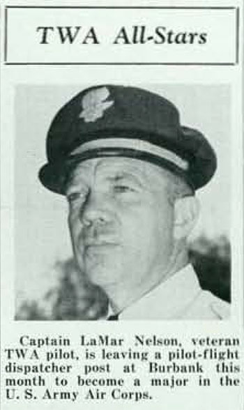 LaMar Nelson, January, 1941 (Source: TWA) 